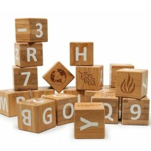 Kinderfeets Bamboo ABC Blocks